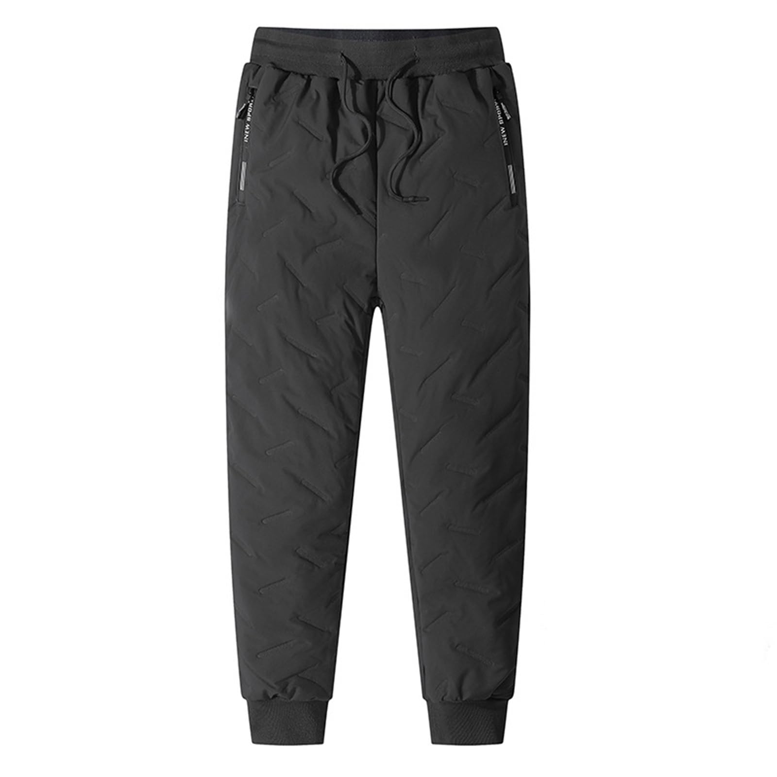 Pantalones De Vellón De Invierno para Hombre, Pantalones Deportivos con Forro De Vellón, Mallas Elásticas Cálidas Y Esponjosas para El Invierno
