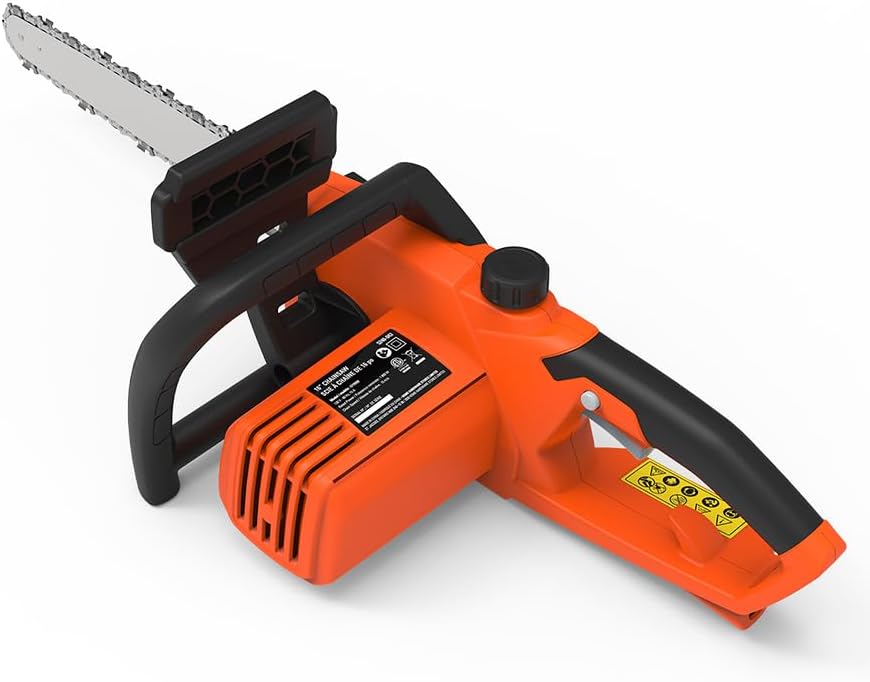 Front view of the Yard Force 16-inch Electric Chain Saw.