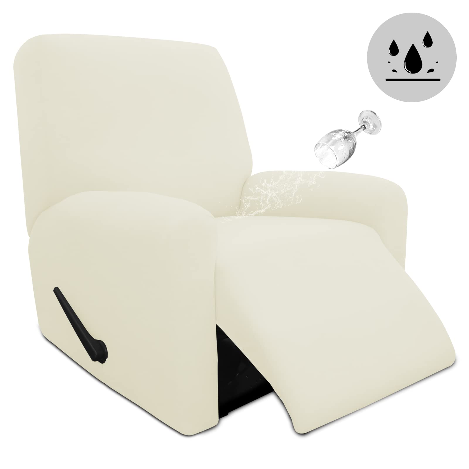 Easy-Going 4 Pieces Waterproof Recliner Chair Slipcover Washable