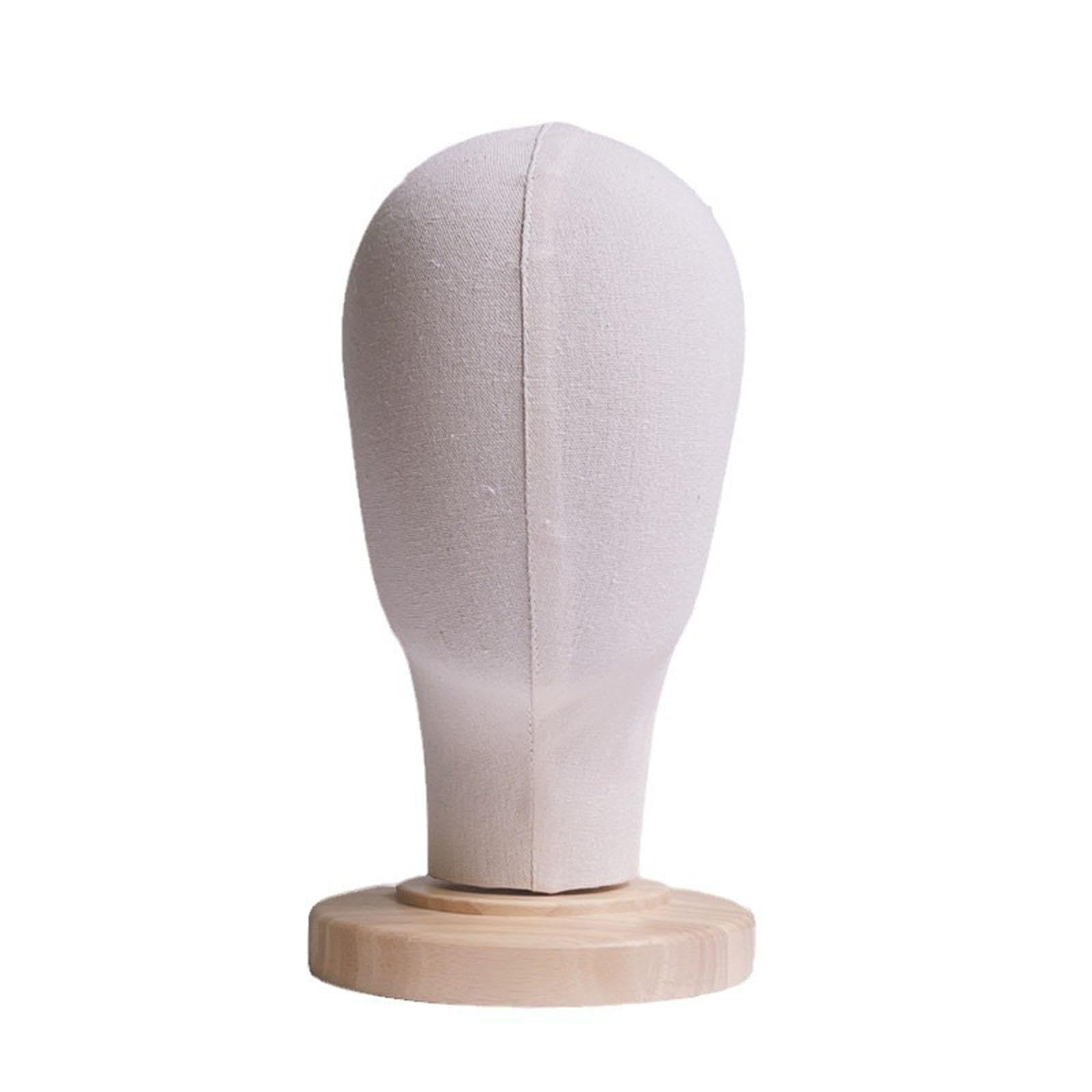 perfk Tête de Mannequin, perruque, postiche polyvalente, 54cm, porte-chapeau, modèle de dôme, tête pour couvre-chef, casquette de, Broches non insérables