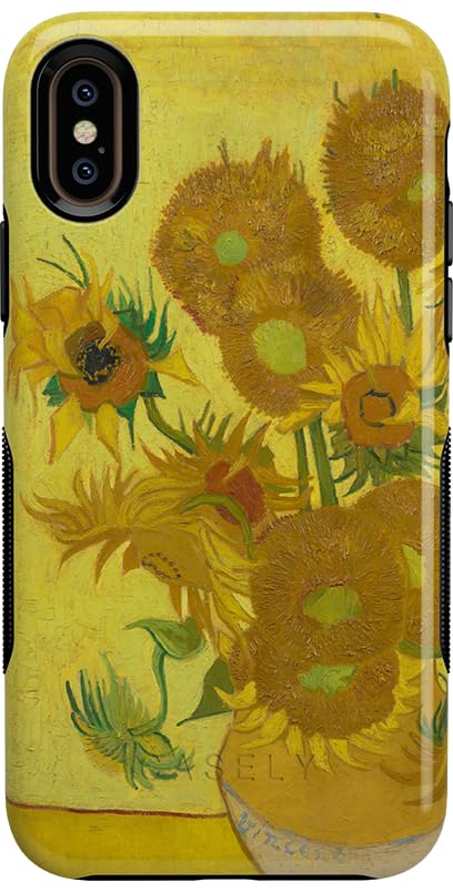 Casely iPhone Xs Max Case | Van Gogh | Sunflowers Floral | Bold Protective Design