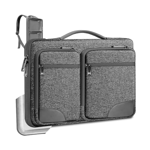 Funda maletín para portátil de 15 a 16 pulgadas compatible con MacBook en color ceniza de hierba