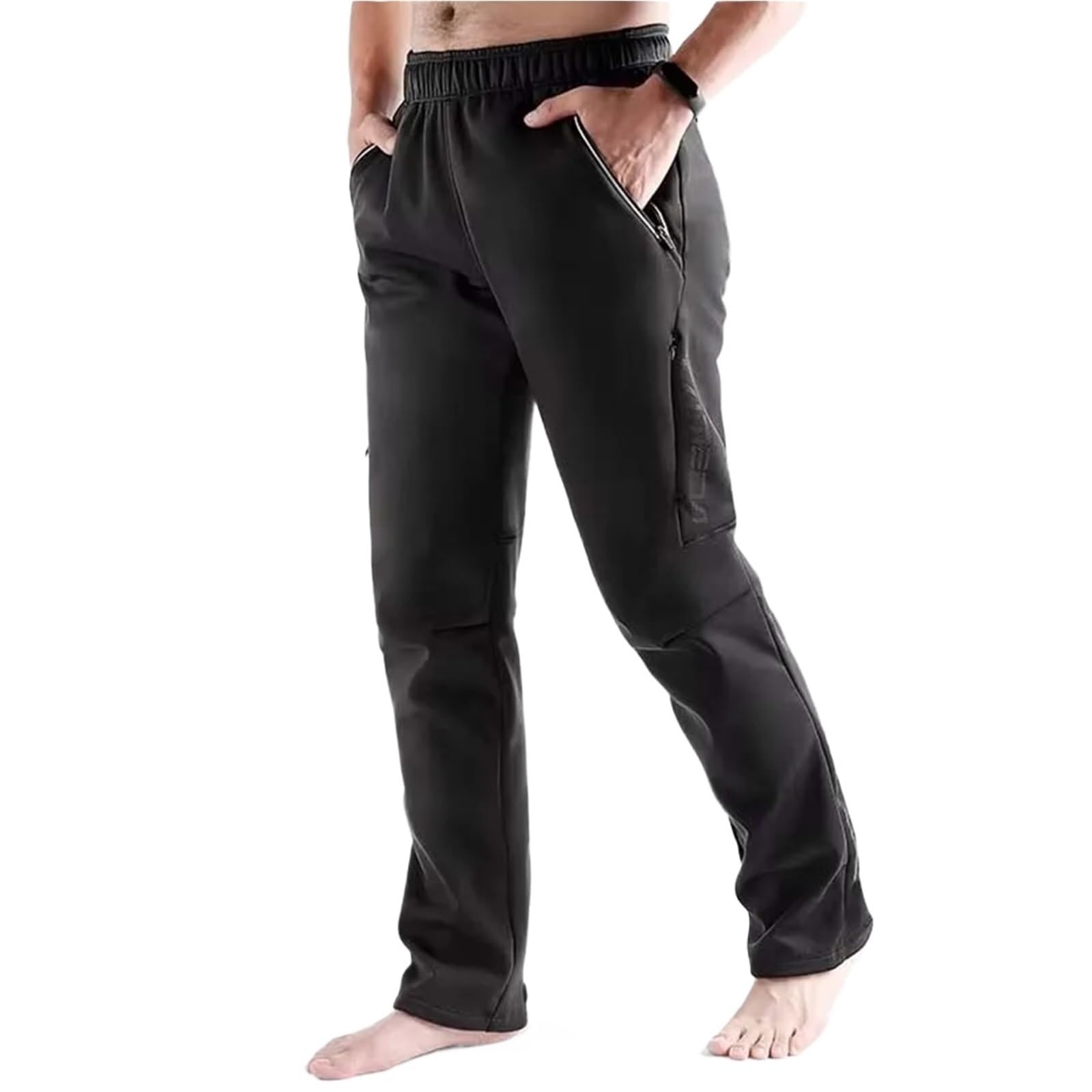 Pantalones de Ciclismo Otoño Invierno Motociclismo Camping Esquí Deportes Hidrofóbico Polar Cálido Alto Elástico Hombres