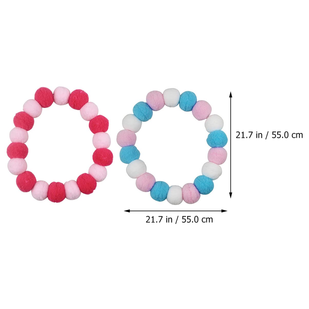POPETPOP 6pièces Collier pour Animaux De Compagnie avec Boule Peluche Ensemble pour Chiens Et Parfait pour Et