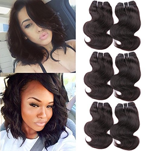 HANNE 300G Brazilian Virgin Hair Body Wave Curly Hair Virgin Brazilian Hair Weaves Human Hair Extensions (10"+12"+14")