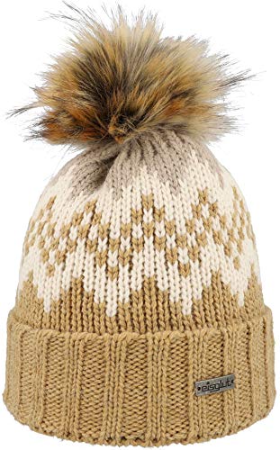 Bonnet femme Eisglut Carlotta tricot chaud hiver et coupe-vent
