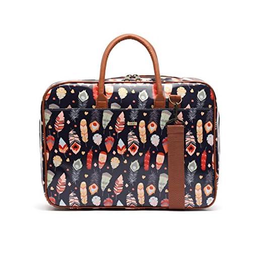 MISAKO FEATHER PORTAORDENADOR - Maletín para portátil - 39X30X10 CM - Portadocumentos resistente Multicolor