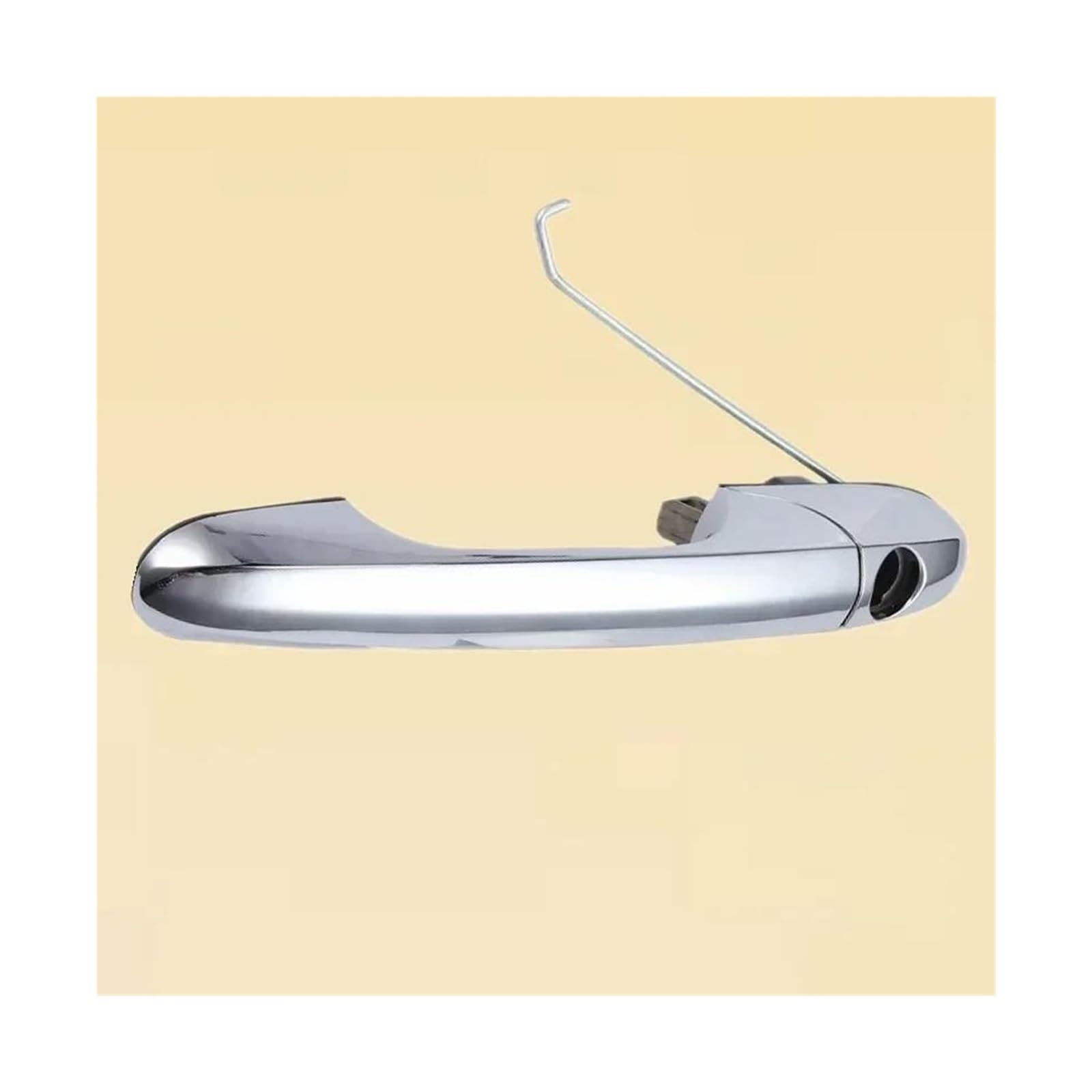 HETEVSCCK for Fiat for 500 2007-2020 735592026 735592012 Passenger Side and Driver Side Exterior Door Handle Chrome(Driver Side)