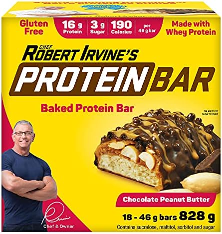 Chef Robert Irvine's Protein Bar, Whey Protein Baked Bar, Gluten ...