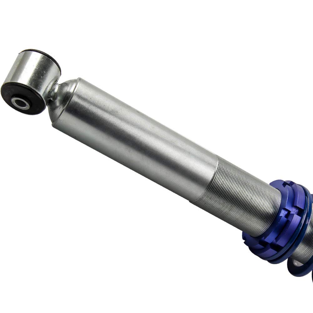 maXpeedingrods Kit de Combinés Filetés Ressorts Amortisseurs Suspension pour VW/Corrado/Golf MK2 MK3 pour Jetta II ; Hauteur Réglable - Bleu