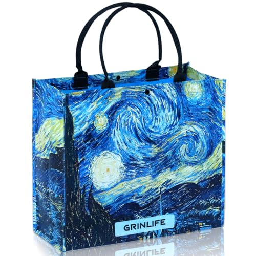 Utility Tote Bag for Women, Large Foldable Waterproof Travel Tote Bags for Shopping Gym Beach Daily Use