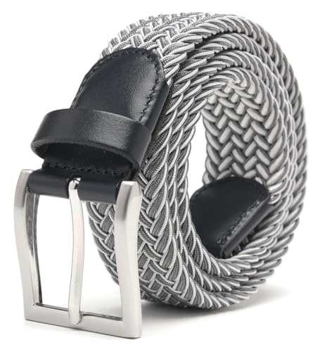 Image of Fabio Valenti Canvas Elastic Fabric Woven Stretch Braided Belts for Men Women Junior with Multicolored /Full Sizes