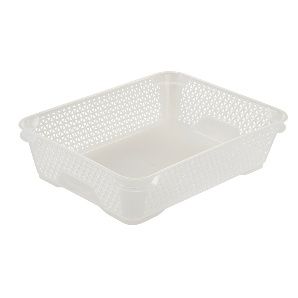 keeeper Mini Storage Basket, Stackable, A5 Size, 26.5x20x7 cm, Mirko, Transparent, DIN A5 - Image 2