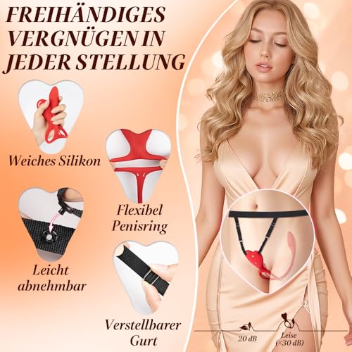 Sex Spielzeug für die Paare Frau Männer, Vibratorensets für Frauen Klitoris Analvibrator Vibration für Frauen BDSM Sexspielzeug für Paare Extrem, Sextoys Penisring Penis Vibrator Sextoysets für Damen