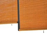 Seitenzug- & Springrollos Jalousien Balkon Fensterrollos, Sonnenschutz Atmungsaktiv Lichtfilter Rollläden, 80% UV-Schutz (Color : W×H, Size : 135×220cm)