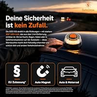 Safeglow® Warnleuchte V16 Notlicht 2026 IDIADA Zulassung Nr. PC21020060 - Warndreieck - Pannendreieck - EU Zulassung - für Auto & Motorrad – Ansicht 4