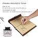 Classic Retro Leather Notebook Feather Dip Pen Ink Bottle Set, Art Calligraphy Set, Stationery Gift Box for Friend Family Members Teachers(Without Ink) (White)