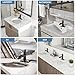 Waterfall Bathroom Faucet Oil Rubbed Bronze Sink with Pop Up Drain Stopper Faucets Single Hole Rustic Vanity Farmhouse Overflow One Handle Bath Black Commercial Assembly by Homevacious