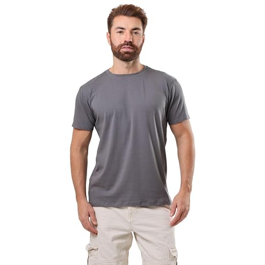 Camiseta Masculina Manga Curta VENZUS Tecido Premium Algodão com Elastano, Toque Macio, Caimento Perfeito e Conforto