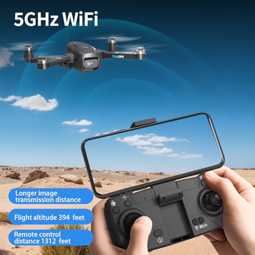 Toladrone Drone met 4K Camera GPS Drones voor Volwassenen Automatische Terugkeer 5G WiFi Real-time Transmissie Borstelloze Motor, Opvouwbare Quadcopter voor Beginners, TL16GPS - Afbeelding 6