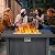 44 Inch Propane Fire Pit Table, 50000BTU Rectangle Fire Table with Cover & Rain Cover, Sturdy Steel and Iron Fence Surface, CSA Safety Certified, Companion for Your Garden