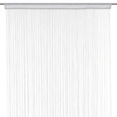 Atmosphera Cortina Hilos – 90 x 200 cm – Blanco