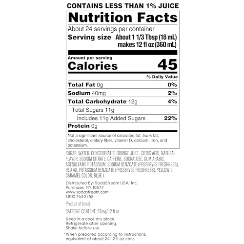 Image of SodaStream MTN Dew Code Red Drink Mix (440ml, Pack of 4)