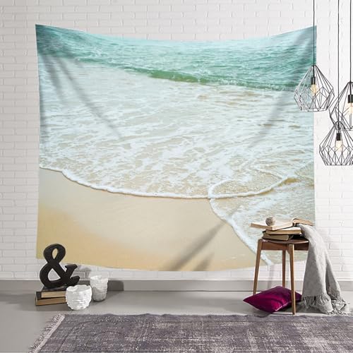 Tapisserie plage 240x260CM deco murale pour masquer mur chambre