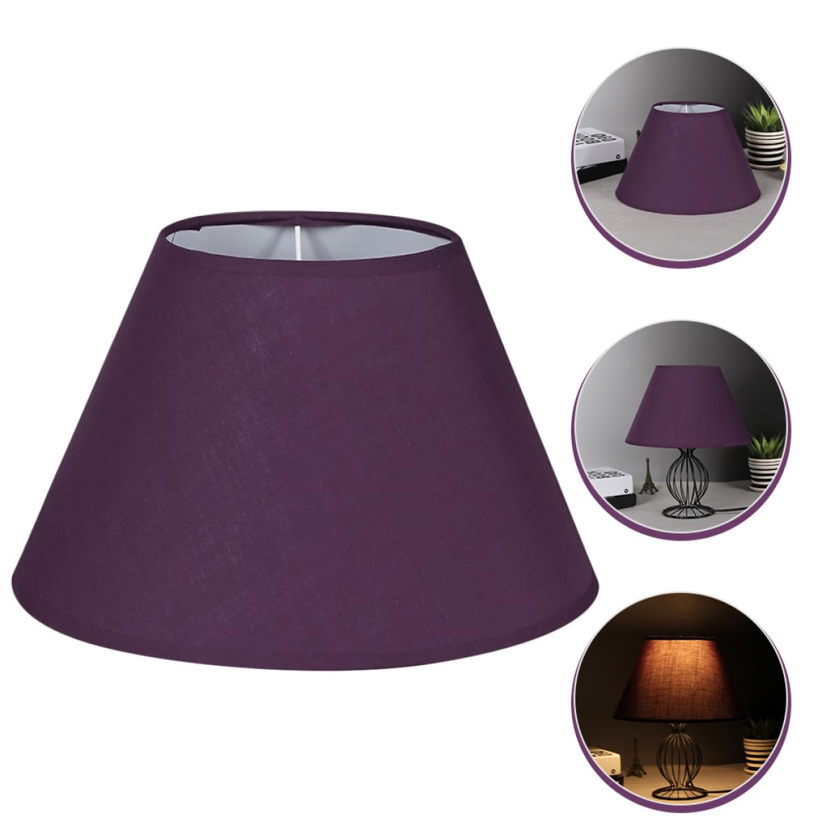 CRAFTHROU Paralume per lampada da tavolo, piccolo, in tessuto, per camera da letto, plafoniera, decorazione decorativa