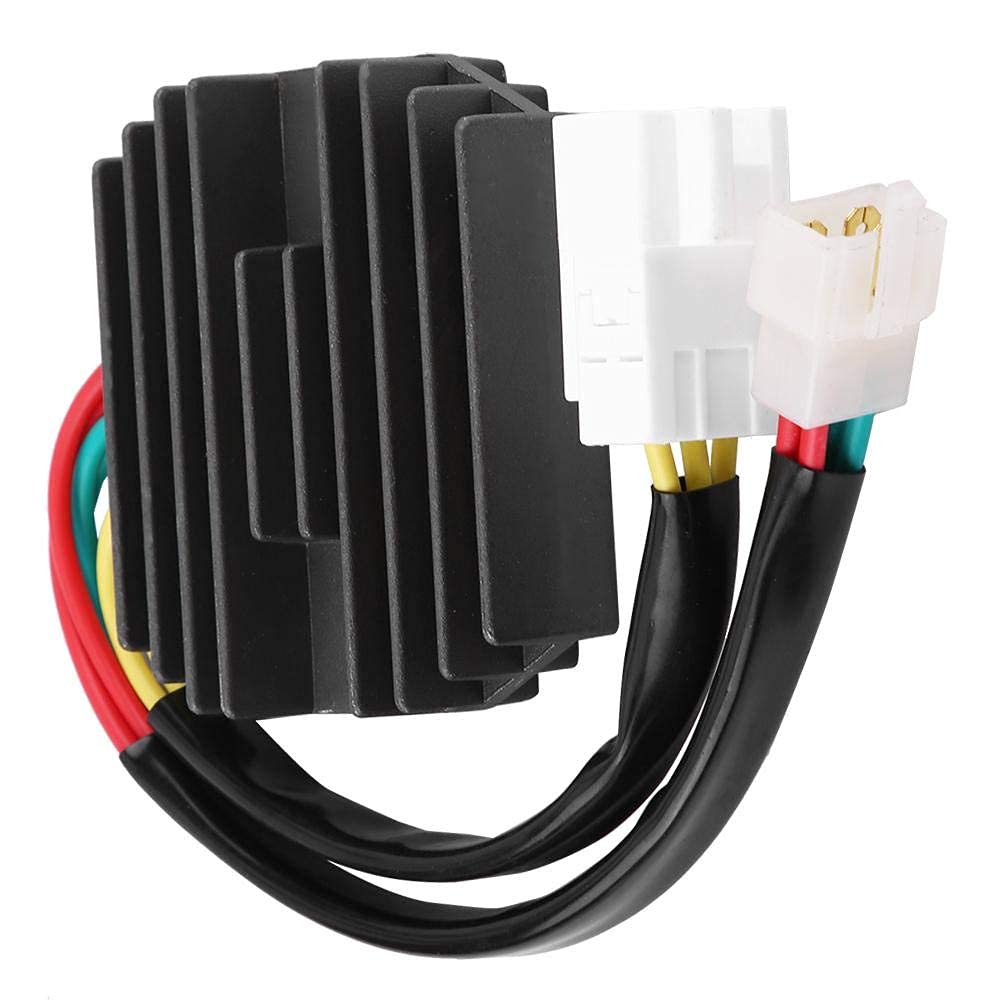 Aramox Voltaje Rectificador, Regulador de Voltaje de Motocicleta para Rectificador Negro para Rectificador BL 218214 RV