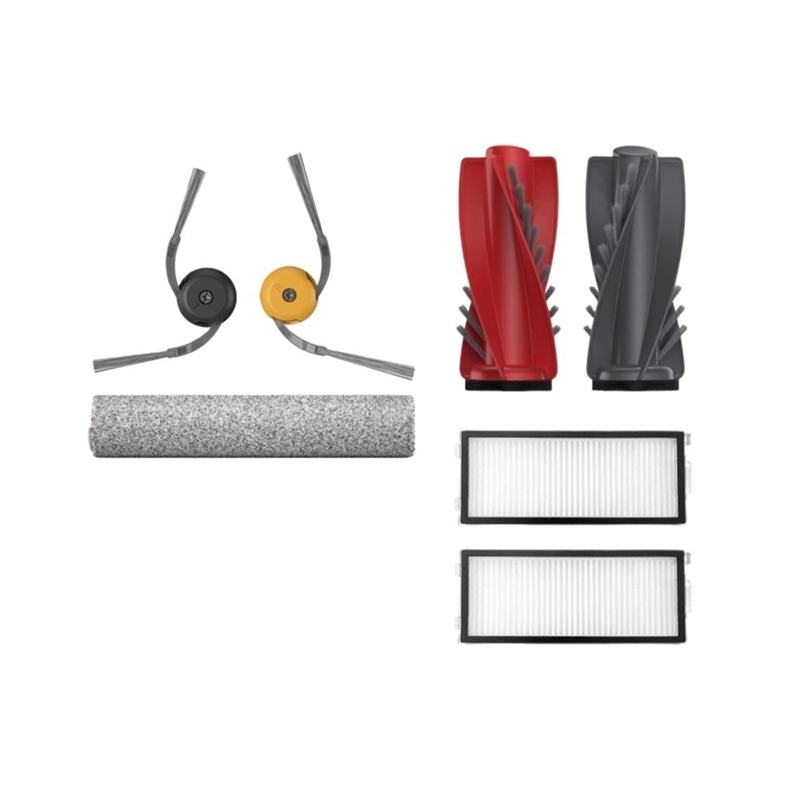 Aihdbcl Set Accessory Parts Kit,Compatible For Roborock Q Revo Curv 2 Flow Vacuum Filter Brush Mop