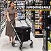 Shopping Trolley on Wheels | Alexander Graham 4 Wheel Model | New Easy Fold Frame | Large Shopping Cart with Front Swivel Wheels Makes it Light and Easy to Use Great for Mobility (Oxford Black)