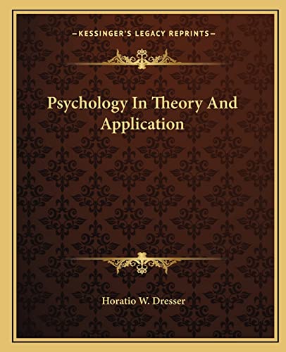 Psychology In Theory And Application