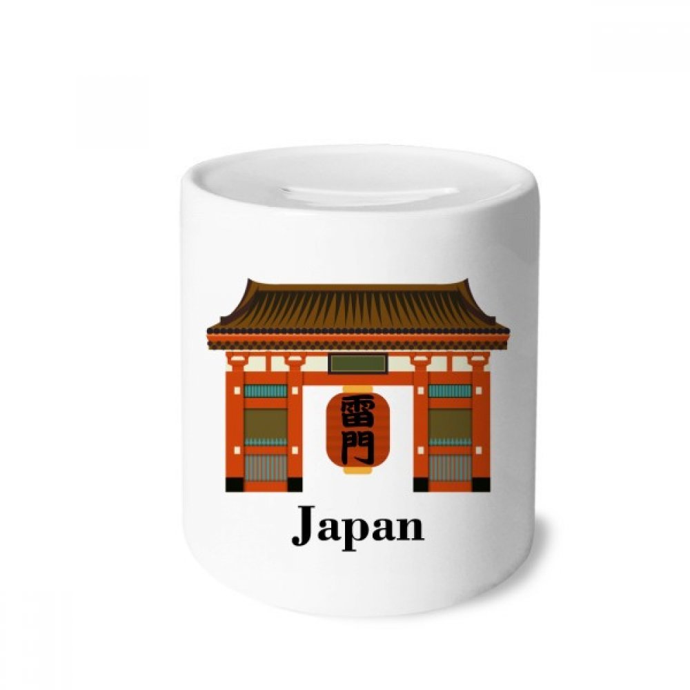 DIYthinker Japanische Reise-Karte Spardose - 9 Cm Hoch, Keramik, Mit Abnehmbarem Gummistopfen