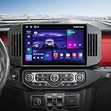 Android Car Radio Stereo for Jeep Wrangler JL Gladiator JT 2019-2023 Wireless CarPlay Android Auto AirPlay MirrorLink GPS Navigation Touchscreen Upgrade Bluetooth Multimedia Player (4G+64G)