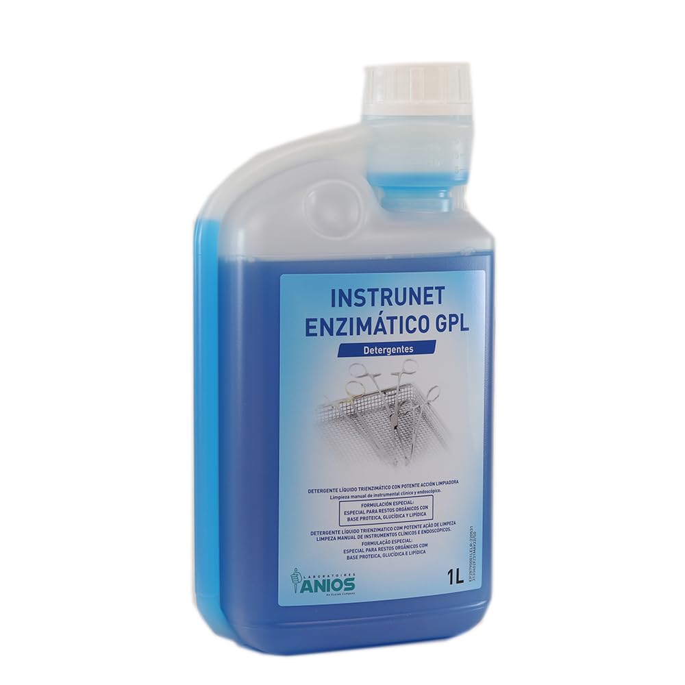 DETERGENTE LÍQUIDO TRIENZIMÁTICO INSTRUNET GPL con Potente ACCIÓN LIMPIADORA para Instrumental CLÍNICO Y ENDOSCÓPICO.