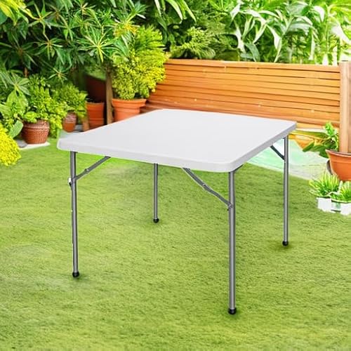image for ZenStyle 3 ft Indoor Outdoor Heavy Duty Portable Plastic Folding Table