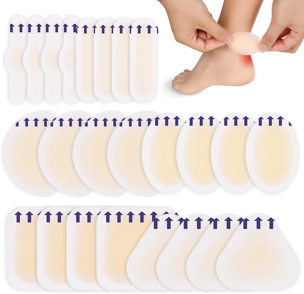 ACWOO Blister Plasters,24PCS Invisible Hydrocolloid Gel Blister