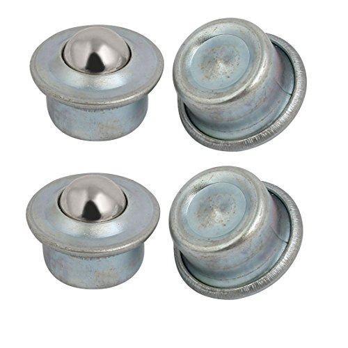 Aexit 31mmx23mm Flange Transmission Parts Fit Fixing Transfer Unit Mounted Ball Bearing Silver Tone 4pcs Model:69as347qo617