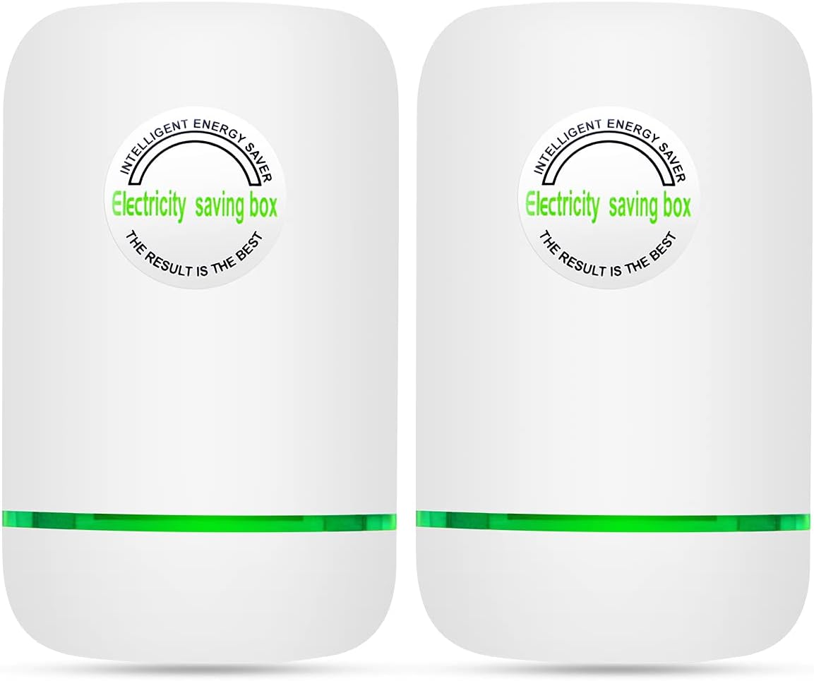 2 Pack Pro Power Saver Energy Saver Pro Power Save Electricity Saving Box Household Office Market Device Electric Smart Energy Saving Device US Plug 90V-250V 30kW
