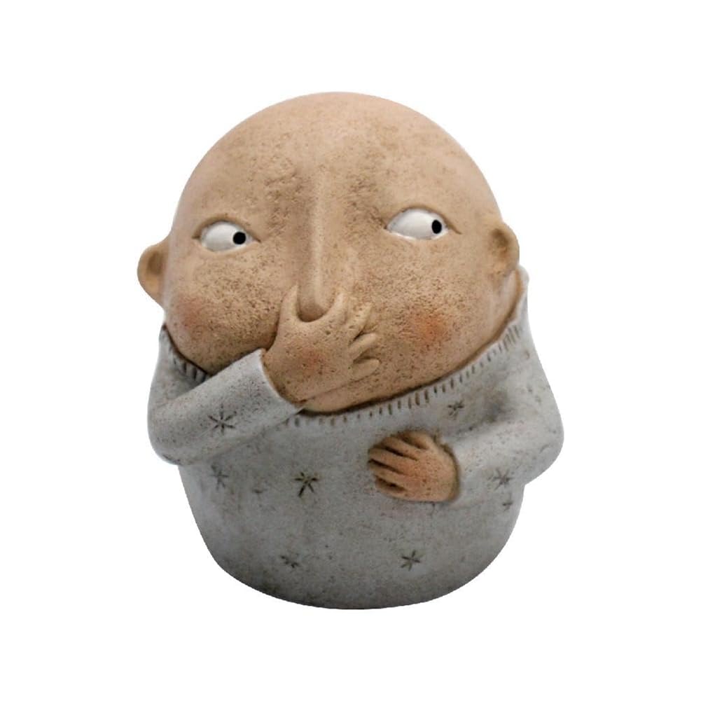 CTRLZS Boy Holding Nose Bathroom Statue, Funny Boys Bathroom Shelf Sitters Bathroom Ornament Gifts