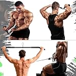 Cable Machine Attachment Set LAT Pulldown Attachments ,Cable Machine Accessories for Home Gym Weight Workout 5 Pcs - Image 4