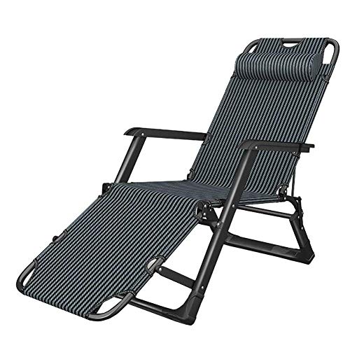 Chaise de jardin à gravité zéro support 200 kg pliable