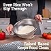 PriorityChef Colander, Stainless Steel Kitchen Strainer For Washing Rice, Pasta And Small Grains, 3.5 Quart
