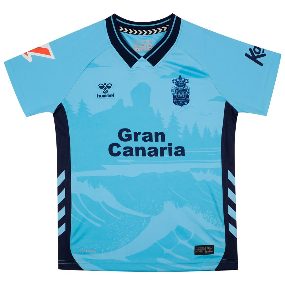 Camiseta de fútbol de Las Palmas de manga corta para jóvenes de 164 cm de la marca Hummel 3