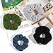 Whaline 12 Colors Hair Scrunchies Knit Elastic Hair Bobbles Hair Scrunchy Soft Ponytail Holder Hair Bands for Adults
