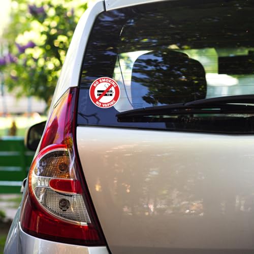 Image of No Smoking Vaping Sticker Pack 9Pcs Vinyl Sign for Restaurant Hotel Hospital School Indoor Outdoor Use Safety Warning Decal Self Adhesive Stickers Laptop Hat Hard
