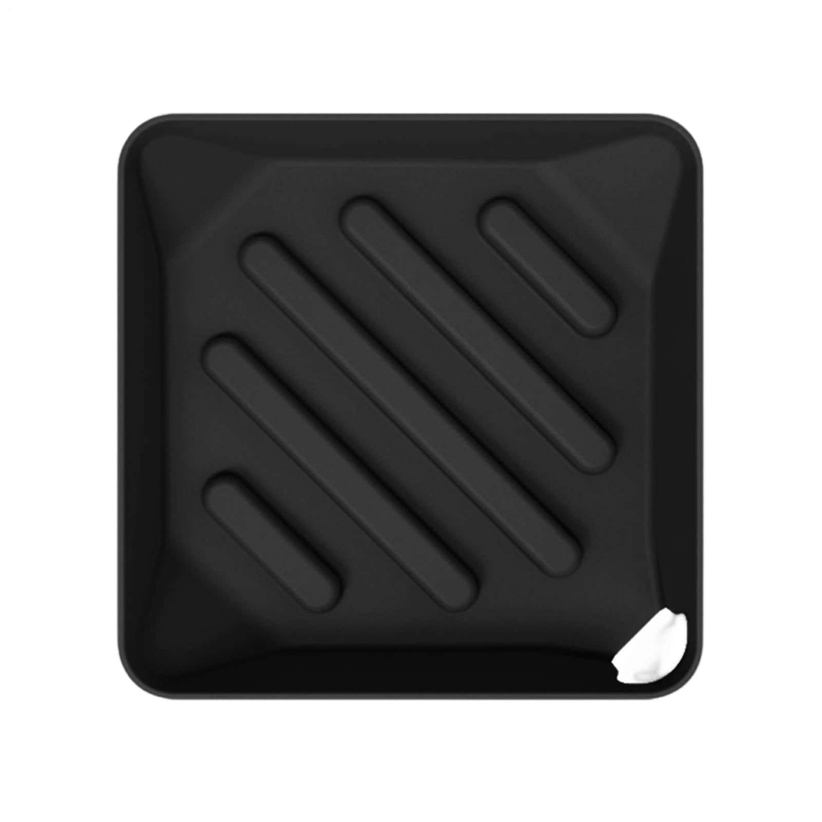 Alfombrilla escurridora compacta de silicona con soporte para cepillos ideal para el lavabo