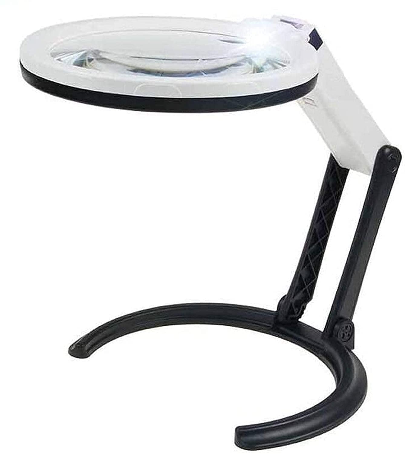 asdchZen Magnifying Glass Reading Magnifier Desktop Magnifying Glass,Repair 10Xhd And Led Reading Magnifying Glass