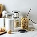 Glass Storage Jar with Airtight Stainless Steel Lids/Clear Glass Canisters Set of 4